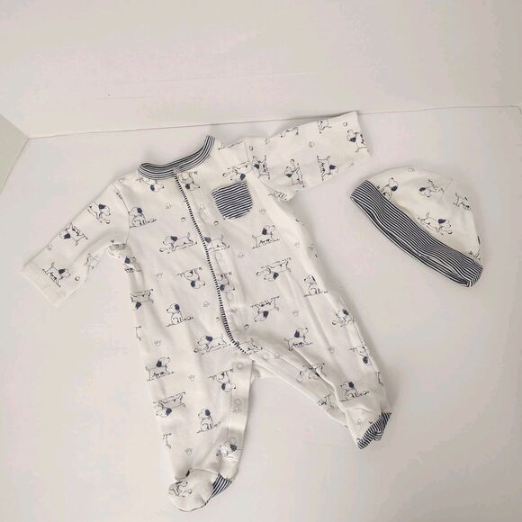 Newborn Bundle Halo Sleep Sack Pajamas & Hat - Picture 2 of 11